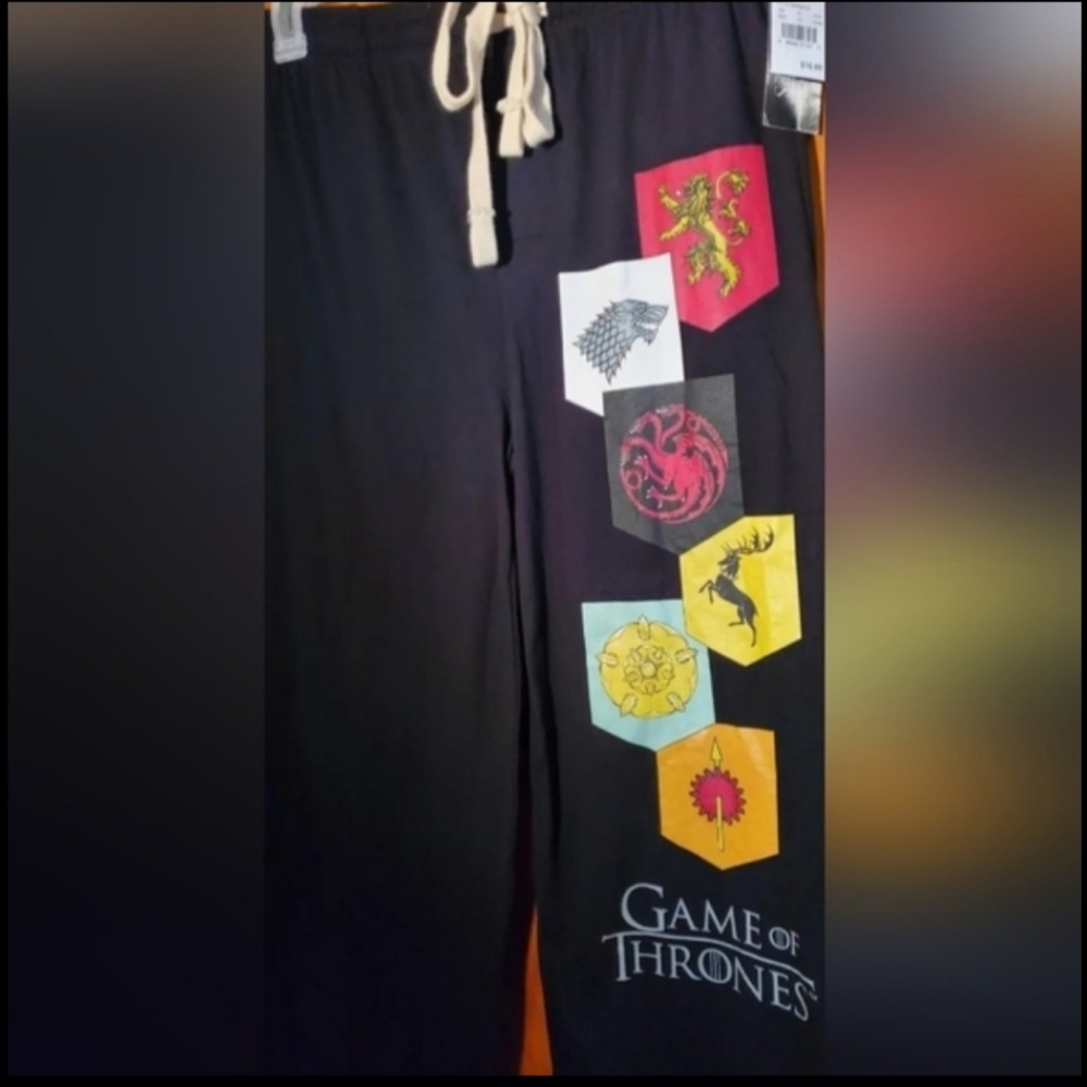 Game of Thrones pj pants/ lounge bottoms. Size S